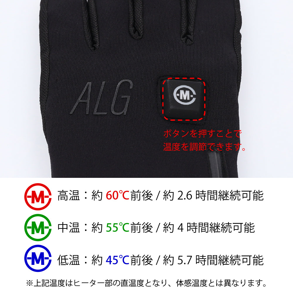 めちゃヒート MHG-08 フィッシンググローブ【バッテリー+充電器付】