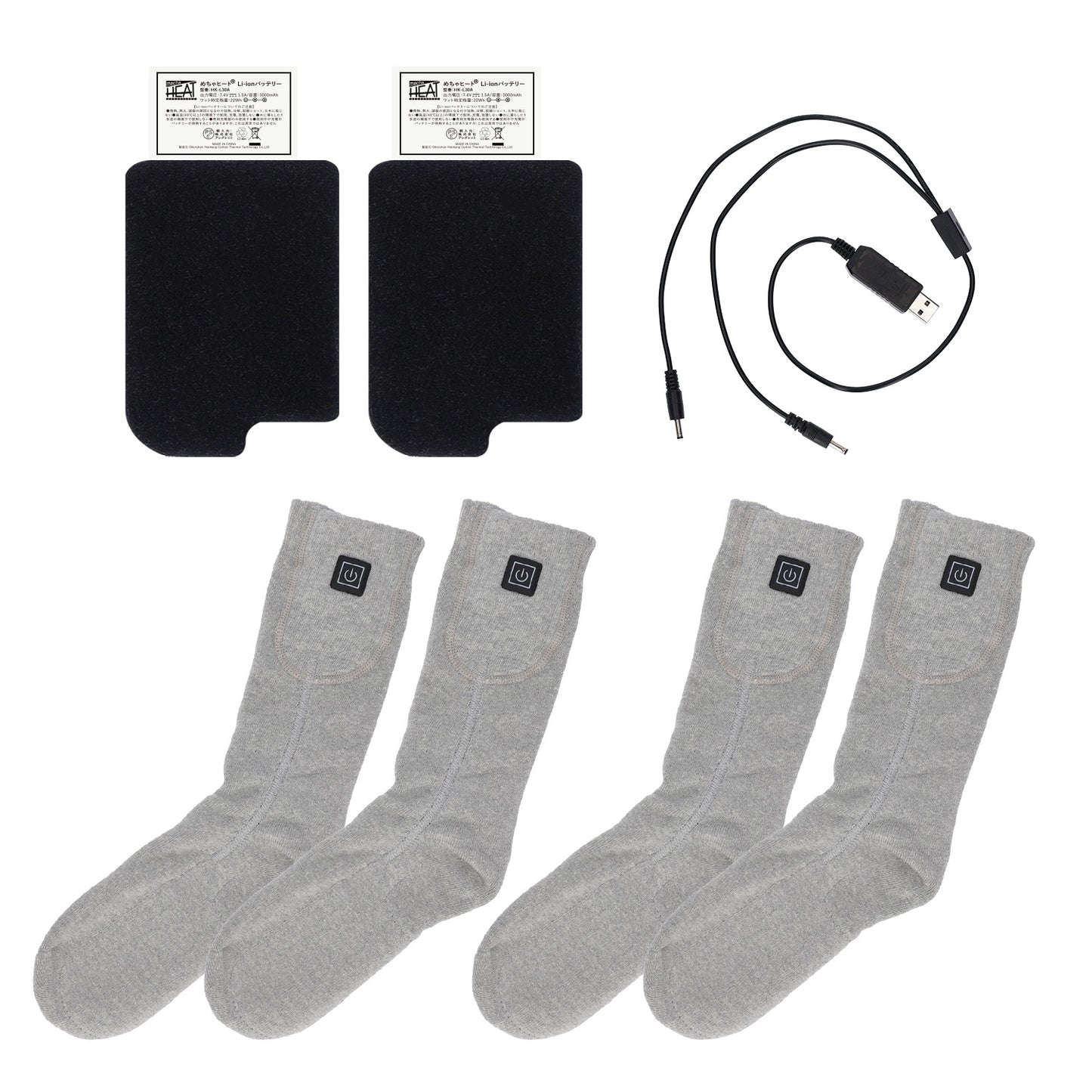 めちゃヒート® MHSKF01 電熱ヒーターソックス