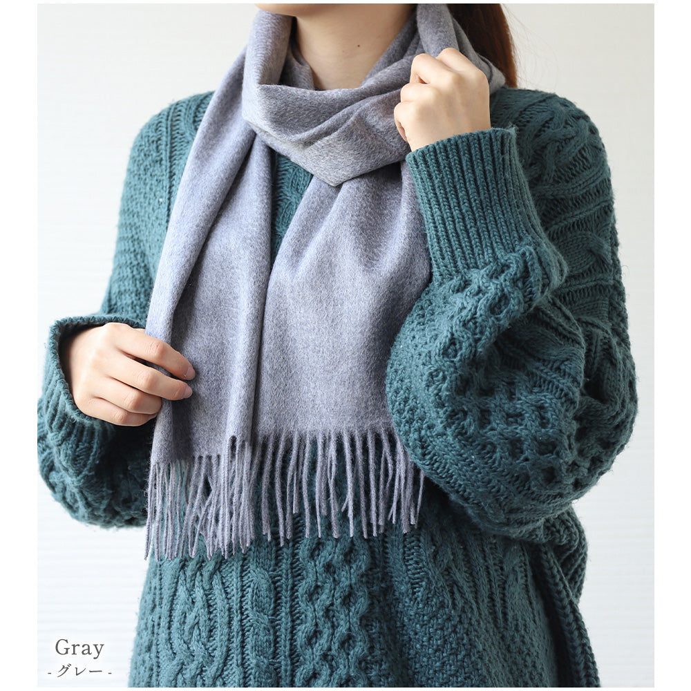 【FINALクリアランスSALE｜5460円】Attivo® (アッティーヴォ) カシミヤ  マフラー 無地 レディース  [全15色] [ATCM01]