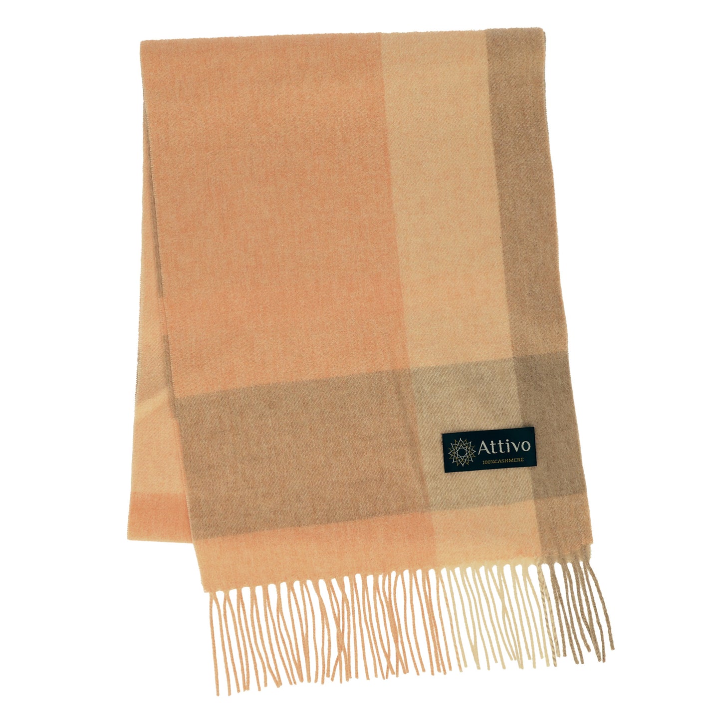 [26新春SALE|2,000円OFF5,800円] Attivo® (アッティーヴォ) カシミヤ マフラー チェック柄 レディース [全28色] [ATCM02]