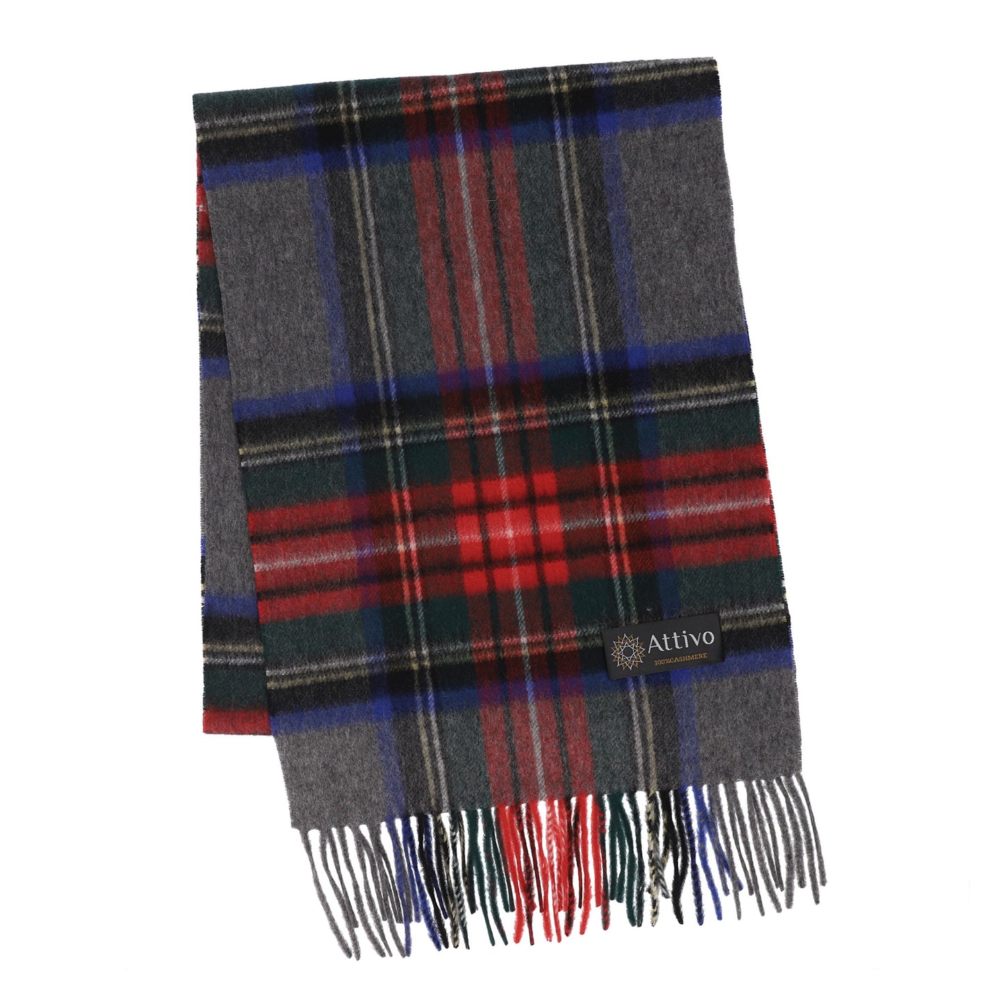 [26新春SALE|2,000円OFF5,800円] Attivo® (アッティーヴォ) カシミヤ マフラー チェック柄 レディース [全28色] [ATCM02]