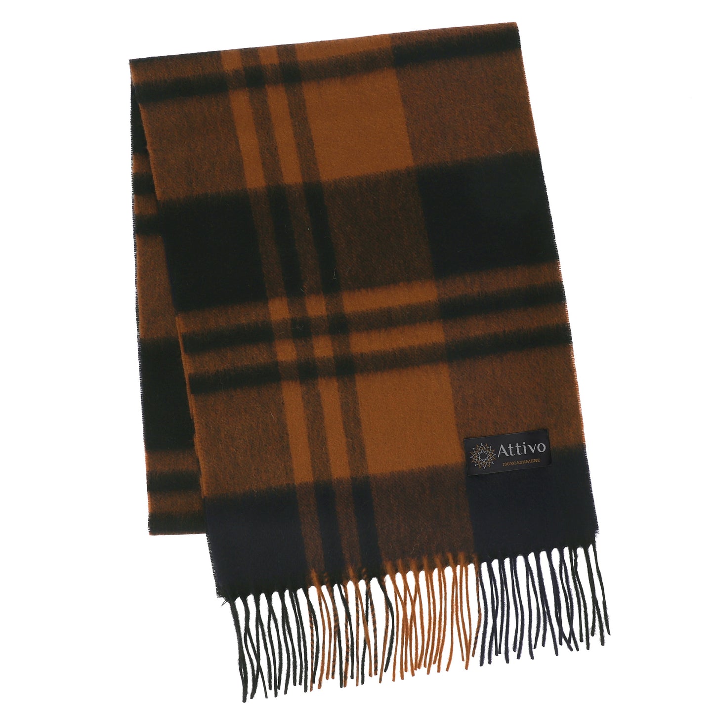 [26新春SALE|2,000円OFF5,800円] Attivo® (アッティーヴォ) カシミヤ マフラー チェック柄 レディース [全28色] [ATCM02]