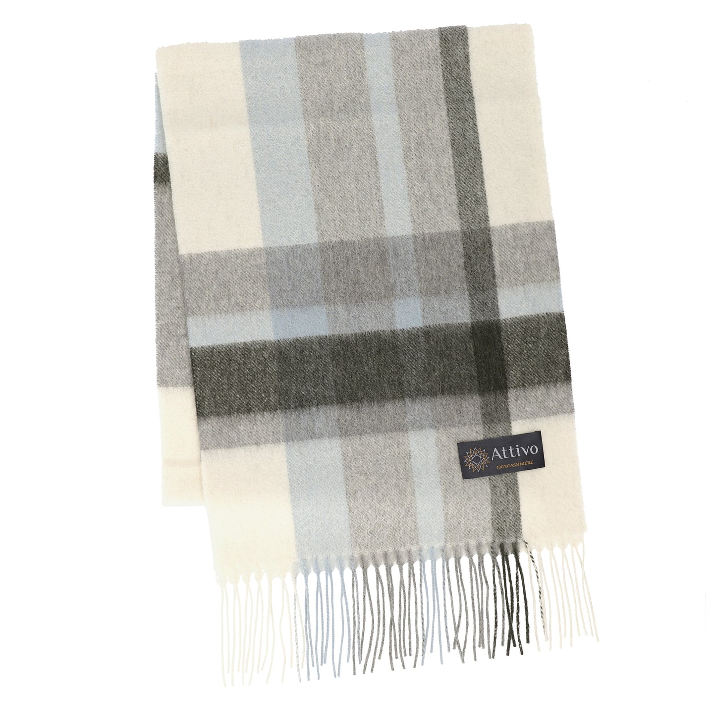 [26新春SALE|2,000円OFF5,800円] Attivo® (アッティーヴォ) カシミヤ マフラー チェック柄 レディース [全28色] [ATCM02]