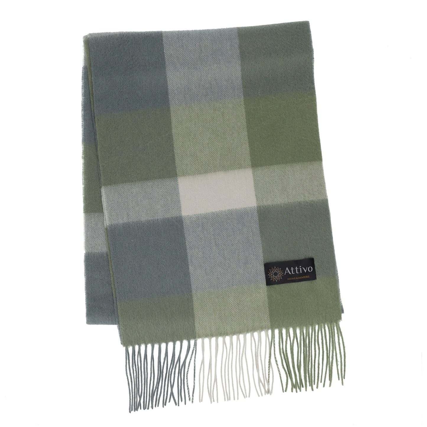 [26新春SALE|2,000円OFF5,800円] Attivo® (アッティーヴォ) カシミヤ マフラー チェック柄 レディース [全28色] [ATCM02]