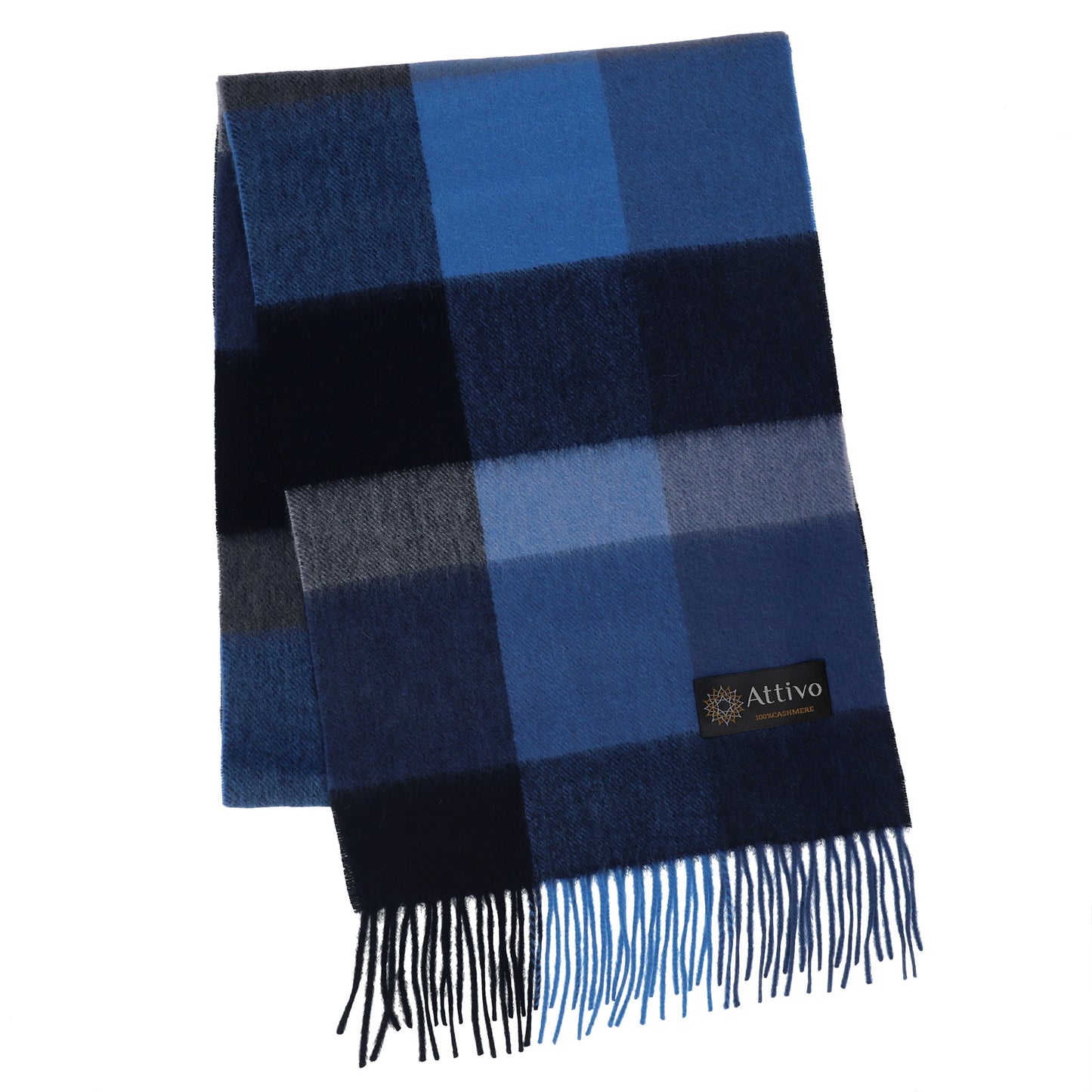 [26新春SALE|2,000円OFF5,800円] Attivo® (アッティーヴォ) カシミヤ マフラー チェック柄 レディース [全28色] [ATCM02]