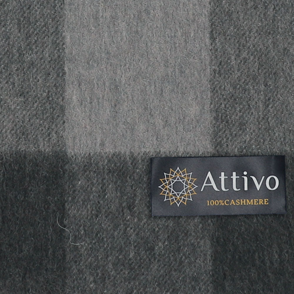 Attivo (アッティーヴォ) カシミヤ マフラー チェック柄 メンズ [全16色] [ATCM02]