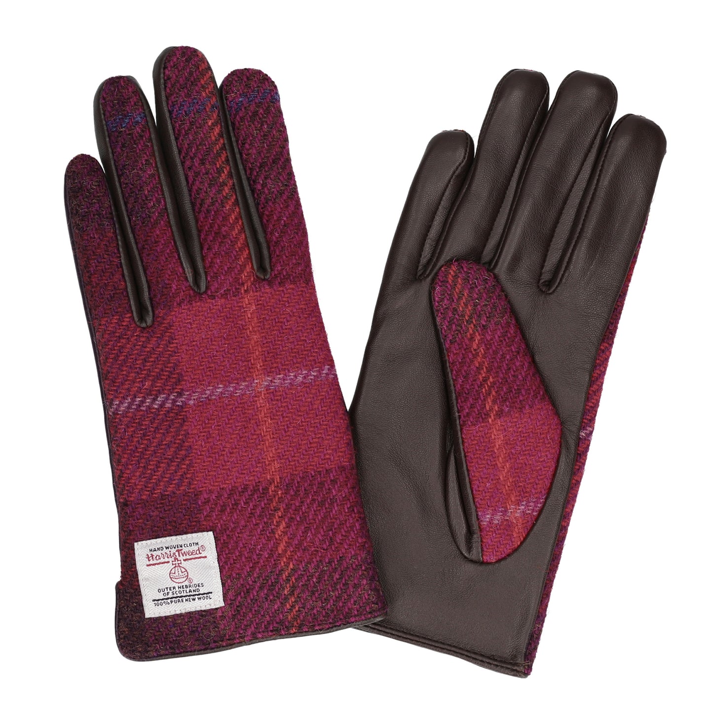 Attivo (アッティーヴォ) ×Harris Tweed(ハリスツイード) 革手袋 レディース [全24色] [ATHT02]