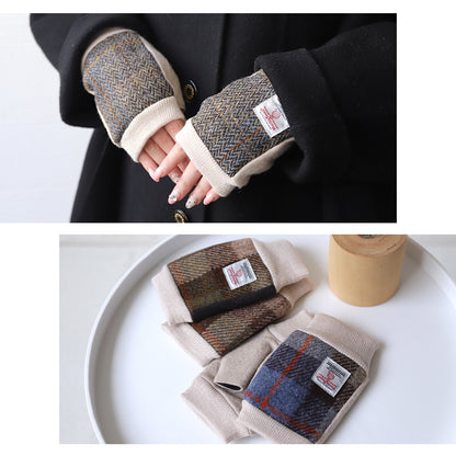 Attivo® (アッティーヴォ) ×Harris Tweed(ハリスツイード)半指手袋 レディース [全7色] [ATHT02H]