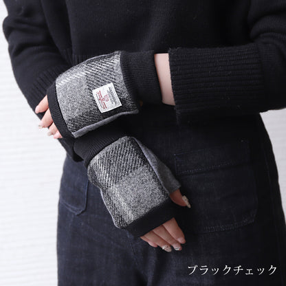 Attivo® (アッティーヴォ) ×Harris Tweed(ハリスツイード)半指手袋 レディース [全7色] [ATHT02H]