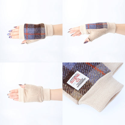 Attivo® (アッティーヴォ) ×Harris Tweed(ハリスツイード)半指手袋 レディース [全7色] [ATHT02H]