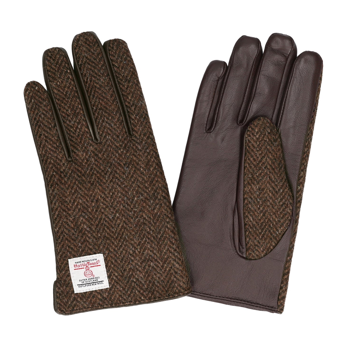 Attivo (アッティーヴォ) ×Harris Tweed(ハリスツイード) 革手袋 メンズ [全12色] [ATHT02]