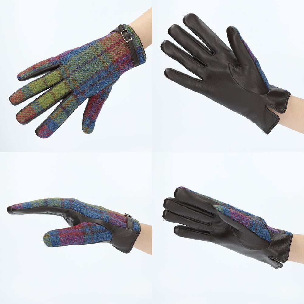Attivo (アッティーヴォ) ×Harris Tweed(ハリスツイード) 革手袋 レディース [全19色] [ATHT05]
