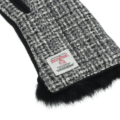 Attivo® (アッティーヴォ) ×Harris Tweed(ハリスツイード)ラビットファー手袋 レディース [全14色] [ATHT06]
