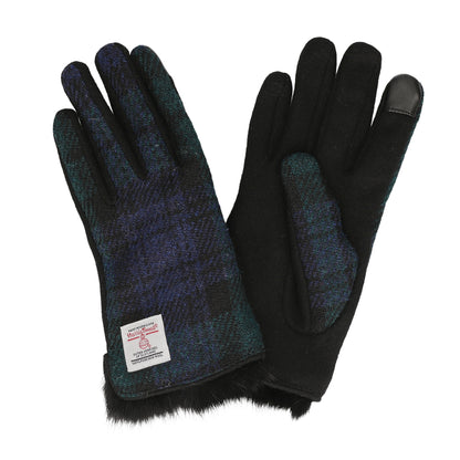 Attivo® (アッティーヴォ) ×Harris Tweed(ハリスツイード)ラビットファー手袋 レディース [全14色] [ATHT06]