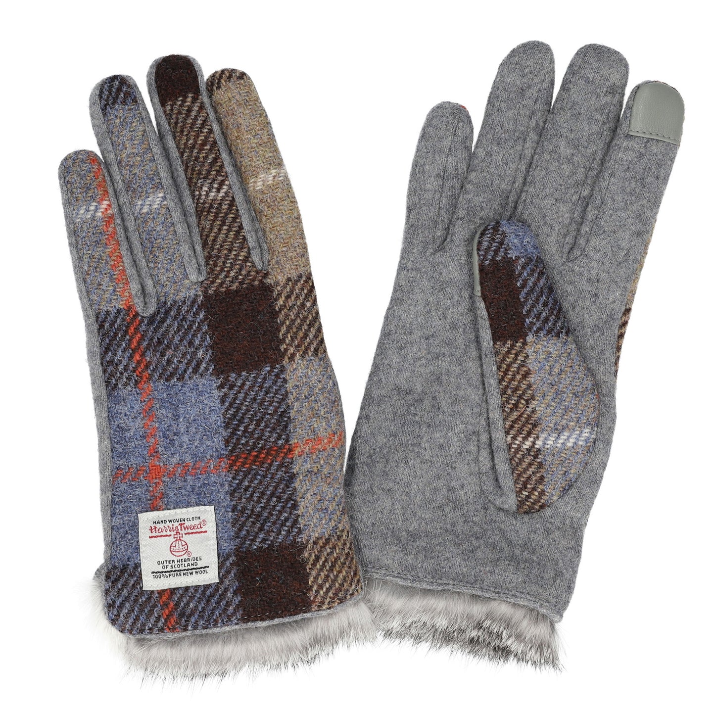 Attivo (アッティーヴォ) ×Harris Tweed(ハリスツイード)ラビットファー手袋 レディース [全14色] [ATHT06]