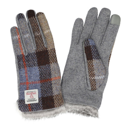 Attivo® (アッティーヴォ) ×Harris Tweed(ハリスツイード)ラビットファー手袋 レディース [全14色] [ATHT06]
