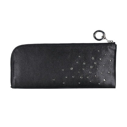 Attivo® (アッティーヴォ)×Bejoueld/ビージュエルド  スワロフスキー付本革長財布 日本製[全10色] [GS574]