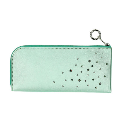 Attivo® (アッティーヴォ)×Bejoueld/ビージュエルド  スワロフスキー付本革長財布 日本製[全10色] [GS574]