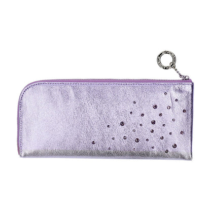 Attivo® (アッティーヴォ)×Bejoueld/ビージュエルド  スワロフスキー付本革長財布 日本製[全10色] [GS574]