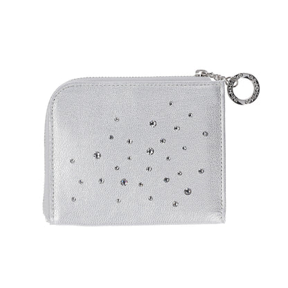 Attivo® (アッティーヴォ)×Bejoueld/ビージュエルド  スワロフスキー付 山羊革二つ折り財布 日本製[全4色] [GS585]