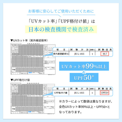 めちゃクール® ひえりん® UVカット率99%以上 UPF50＋ UV冷感アームカバー [全2色] [MCAC01]