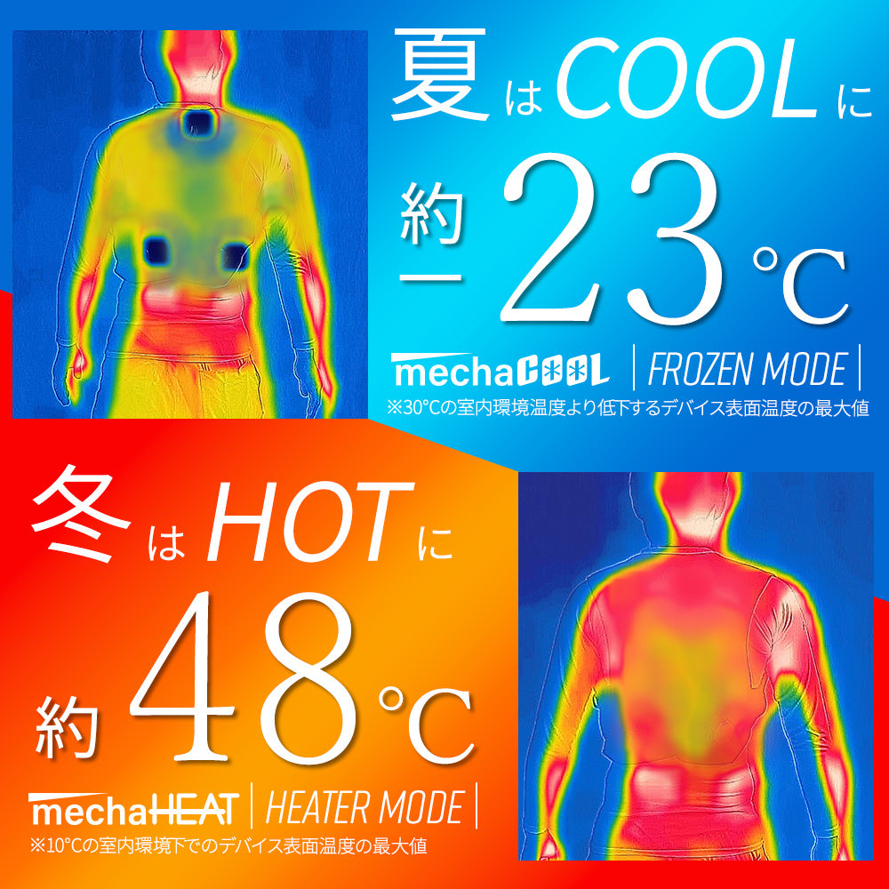 めちゃクール ＆ めちゃヒート ペルチェベスト 冷却温熱両用ベスト