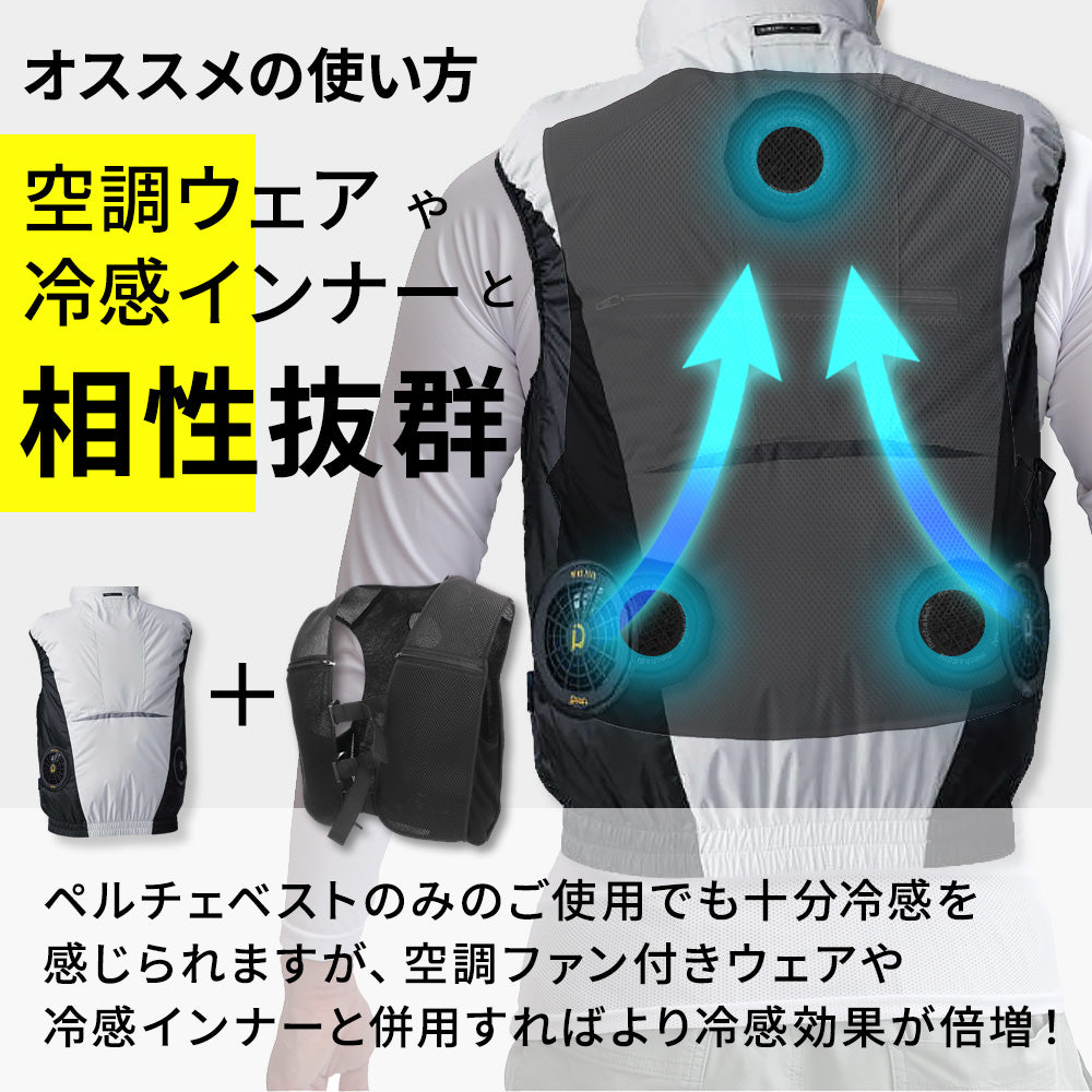 めちゃクール ＆ めちゃヒート ペルチェベスト 冷却温熱両用ベスト