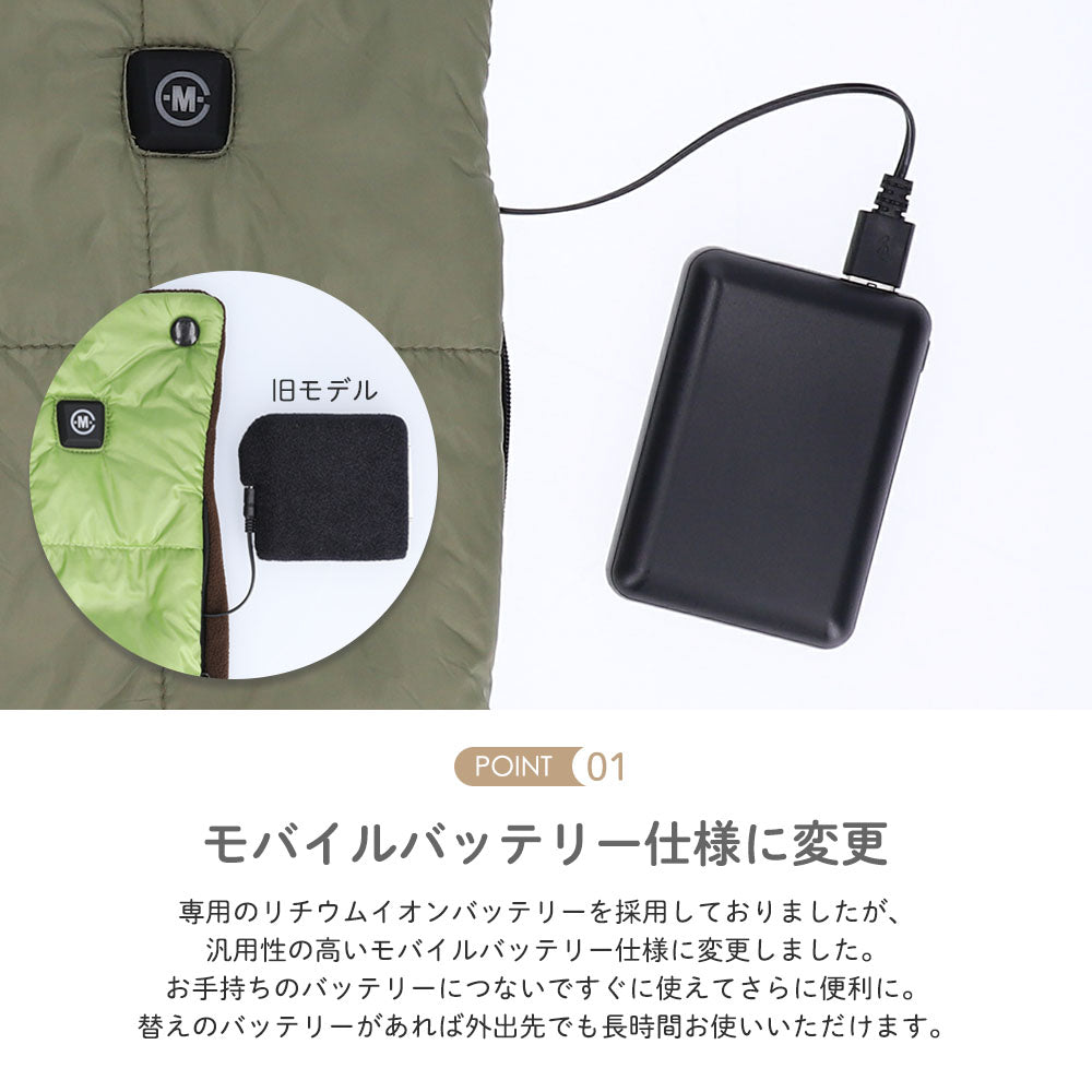 めちゃヒート® MHB02 電熱ヒーターブランケット