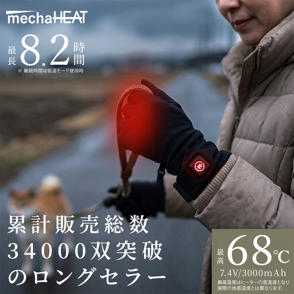 めちゃヒート® MHG01/MHG01T 電熱ヒーターインナーグローブ – Allegretto
