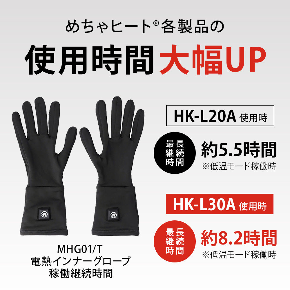 めちゃヒート® HK-L30A 電熱製品専用 Li-Ion リチウムイオンバッテリー [7.4V/3000mAh/22Wh]
