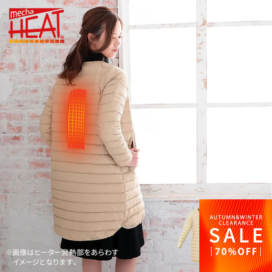 【FINALクリアランスSALE｜4140円～】めちゃヒート® MHJ04 電熱ヒーター ダウンコート